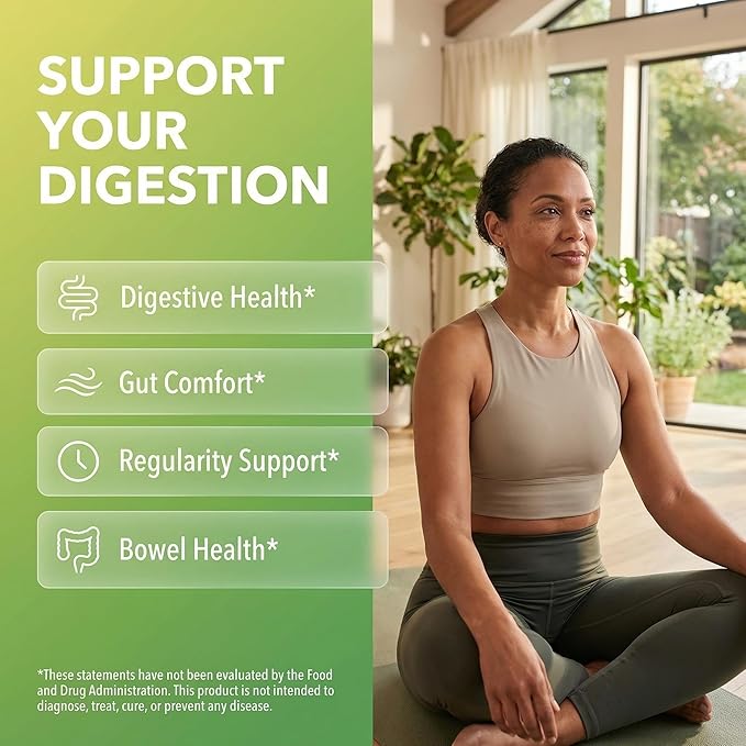 Clean Nutraceuticals Slippery Elm Psyllium Husk Pre Probiotic Digestive Gut Health Supplement with Aloe Vera Cascara Sagrada Marshmallow Root DGL Licorice Senna Extract