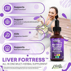Milk Thistle NAC Liver Cleanse Detox & Repair Supplement Liver Support Liquid Drops with Dandelion Extract, Artichoke, Chanca Piedra, Beet Root, Choline, L-Glutathione, Ginger, Burdock, Schisandra (2)