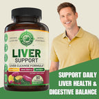 Advanced Liver Cleanse Detox & Repair Formula with Milk Thistle. Liver Detox & Support Supplement for Men & Women, USA Made. Liver Repair & Detox Support, 512mg
