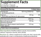 Bronson DIM Balance+ Calcium D-Glucarate, Broccoli Sprouts and Vitamin D3 200 MG of DIM per Capsule Supports Estrogen Metabolism and Balanced Hormone Levels Non-GMO, 30 Vegetarian Capsules
