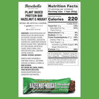 Barebells Vegan Protein Bars Hazelnut & Nougat - 12 Count, 1.9oz Bars - Features Plant Based Protein Bar with 15g of Protein - Chocolate Protein Snacks with Only 1g of Total Sugars - Ideal for