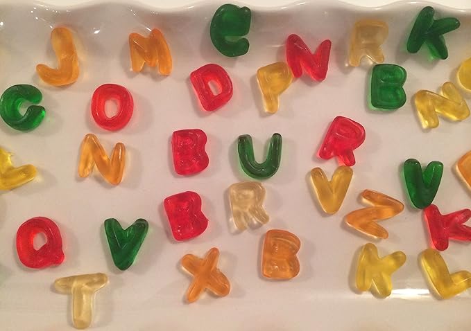 HARIBO Gummi Candy, Alphabet Letters, 5 oz. Bag (Pack of 12)