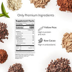 ProMix Nutrition Plant-Based Vegan Protein Powder, Raw Chocolate - Pea Protein & Vitamin B-12 - ­Post Workout Fitness & Nutrition Shakes, Smoothies, Baking & Cooking Recipes - 2.5 Pound (Pack of 2)