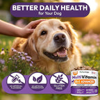 Dog Multivitamin Chewable - Dog Vitamins and Supplements with Glucosamine - 170 Chews - Hip & Joint, Pet Immune Support, Skin & Coat, Gut & Heart Health - Senior & Puppy Multivitamin Pet Supplement