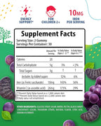 SUNNY SAM Iron Gummies for Kids & Teens - 10mg Vitamins with Vitamin C - Low-Sugar Chewable Iron Gummy Supplement for Immune Support, Supports Red Blood Cell Production for Children & Teen Girls