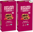 Nature’s Bakery Whole Wheat Fig Bars, Raspberry, Real Fruit, Vegan, Non-GMO, Snack bar, 1 box with 12 twin (Pack of 2)