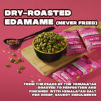 Where You Bean Edamame Beans Snack (Himalayan Salt) - Crunchy and Dry Roasted Edamame Beans - High Protein Snacks, Keto and Vegan Healthy Snacks for Adults & Low Carb Asian Snack 0.9 oz (Pack of 8)