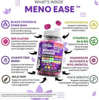 Menopause Supplement for Women Gummies with Black Cohosh, Wild Yam, DIM, Magnesium, Red Clover Chasteberry for Hormone Balance Relief Night Sweats Mood Plus Bergamot, Vitamin D3, Vitamin B6 B12