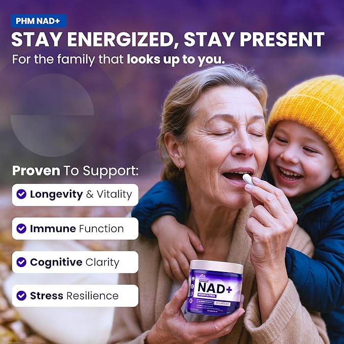 PURE HEALTH MAX PHM NAD Resveratrol Supplement - 10,000mg Extra Strength | NAD+ Liposomal Supplements for Men and Women | NMN & NMNH Alternative | 90 Capsules, 1.5 Months Supply