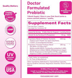 Pink Stork Prenatal Probiotic for Women with 50 Billion CFU | Vitamin B6 & Prebiotics | Pregnancy Probiotics for Morning Sickness | Digestive, Immune, & Gut Health | Vegan & Gluten-Free | 30 Capsules