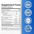 Iron Gummies with Zinc, Calcium, Vitamin C, B6 & B12 | Iron Supplement for Women, Men & Kids | Supports Anemia & Deficiency, Blood Builder & Cell Formation | Chewable Mixed Berry Flavor, 60 Gummies