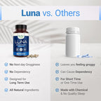 Nested Naturals Luna Melatonin-Free Pack of Two, Bedtime Supplement for Adults, Herbal Nighttime Sleeping Capsule, Valerian Root with Chamomile, Lemon Balm, Non-GMO, Gluten-Free