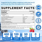 Magnesium Malate Gummies - Magnesium 400mg, L-5-MTHF Folate 680mcg, Methyl B12, B6, L-Theanine & CoQ10 - Sugar Free Methylated Magnesium Complex for Women Men, Methylation, Energy, Muscle & Calm,2Pack