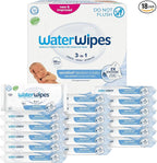 WaterWipes Sensitive+ Newborn & Baby Wipes, 3-In-1 Cleans, Cares, Protects, 99.9% Water, Unscented & Hypoallergenic, 1080 Count (18 Packs)