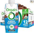 Orgain Organic Nutritional Vegan Protein Shake, Smooth Chocolate - 16g Plant Based Protein, Meal Replacement, 22 Vitamins & Minerals, Fruits & Vegetables, Gluten Free, Non-GMO, 11 Fl Oz (Pack of 12)