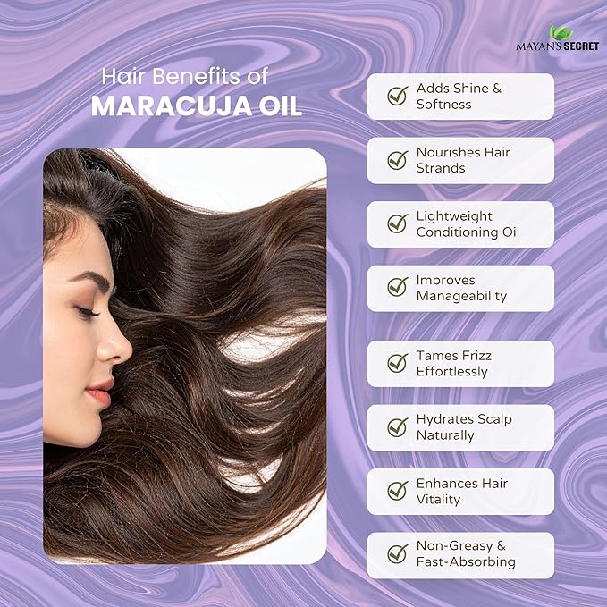 Pure Carrier and Essential Oils for Skin Care, Hair, Body Moisturizer for Face-Anti Aging Skin Care (Maracuja Oil (Passion Fruit), 4oz)