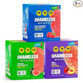 Shameless Snacks Fan Favorites Bundle Healthy Low Carb Keto Gummies Red Raspberry, Watermelon and Sour Peach