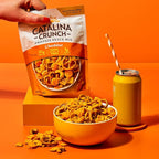 Catalina Crunch Protein Snack Mix with Cheese Crisps | 10g Protein, 1g Sugar per Serving | Good Source of Fiber, Keto, Gluten Free | Cheddar, 5.25 Ounce Bag (Pack of 5) - Packaging May Vary