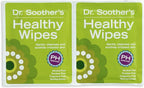 Dr. Soother's Healthy Wipes - PH Balanced Feminine Hygiene, Unscented, Hypoallergenic, Alcohol & Fragrance Free - 60 Individually Wrapped Cleansing Wipes for Women & Girls