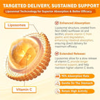 Liposomal Vitamin C Gummies 1000mg for Adults: Vitamin C Chewable Gummy with Zinc, Elderberry, Vitamins A & E