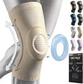 NEENCA Professional Knee Brace for Pain Relief, Medical Knee Support with Patella Pad & Side Stabilizers, Compression Knee Sleeve for Meniscus Tear, ACL, Joint Pain, Runner, Workout (Beige, Large)