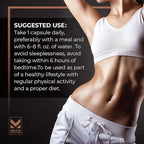 METISNutrition Pyro Stim 7 Metabolism Booster Fat Loss Support Energy Boost - Once-A-Day Thermogenic with Teacrine for Focus, Appetite Control, Muscle Toning, and Mood Control (60 Capsules)