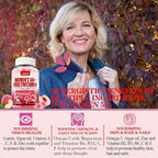 Sugar-Free Womens Multivitamin 50 Plus Gummies with Calcium, Magnesium, Zinc, Vitamin A, C, D3, E, K2, B Complex, Folate, Biotin - Multi Vitamins & Minerals for Skin, Energy, Immune Support