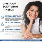 Sleeping Pills for Adults 550mg - Melatonin 3mg | Valerian Root for Sleep | L-Theanine | Magnesium - Natural Sleep Aid Supplement - Non-Habit Forming Rest Support - Made in USA - 1/day, 2 Month Supply