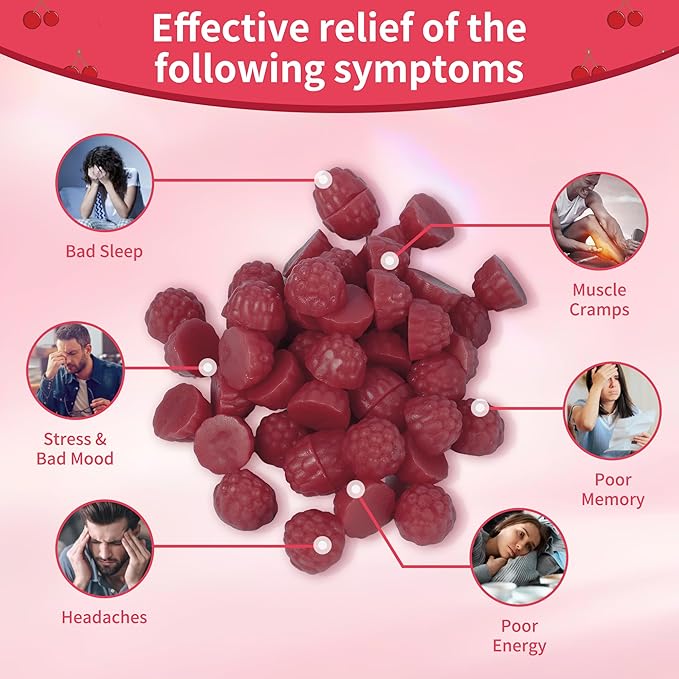 Natures Aid Magnesium Glycinate Gummies 1000mg - Sugar Free Magnesium Potassium Supplement with Vitamin D, B6, CoQ10 for Calm Mood & Sleep Support - 120 Cherry Gummies -2 Pack
