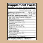 Liver Cleanse & Detox, Liver Supplement, Liver Support, Liver Detox, Liver Cleanse, Liver Health, Milk Thistle Silymarin, Artichoke, Dandelion, Turmeric, Choline, Alpha Lipoic Acid, Black Pepper Ext