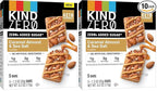 KIND ZERO Added Sugar Bars, Caramel Almond & Sea Salt, Keto Friendly Snacks, Gluten Free, 5g Protein, 5 Count (Pack of 2)