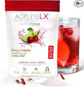 AgelessLX Powder Supplement for Women - with HMB Collagen Enhancer Plus Vitamin D3 with K2, Horsetail and Biotin for Lean Muscle and Stronger Hair and Nails - 30 Powder Packets, Cherry Limeade