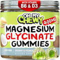 Center-Filled Magnesium Glycinate Gummies 400MG - High Absorption for Kids, Teens & Adults - Supplement for Sleep, Calm & Muscle Relaxation with B6 & D3 - Gluten Free & Vegan Friendly - 120 Count