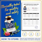Vegan Collagen for Women and Men Supplements - Vitamin C, Biotin, Amino Acids Glycine, Lysine, Proline, Organic Fruit & Vegetable Powder - Once A Day - 30 Plant Based Collagen Boost Tablets