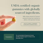 Gaia Herbs Turmeric Supreme Gummies Extra Strength - Supports Healthy Inflammatory Response in Healthy Individuals* - Lemon Ginger Flavor - 60 Vegan Organic Gummies (20 Servings)