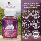Multivitamin Gummies for Adult with Vitamins A, C, D, B12 - Gummy Multivitamins for Daily Nutritional Support with Vitamins & Minerals for Women & Men, Nature's Multi VIT Vitamin - 60 Gummies