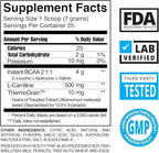 BPI Sports Best BCAA Shredded - Caffeine Free Thermogenic Recovery Drink, Lean Muscle Building BCAA Powder For Women and Men, Preworkout BCAAs Amino Acids Drink- Snow Cone - 25 Servings