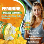 2 Pack Premium Feminine Balance Gummies for Women, Pineapple Gummies for Women Ph Balance & Vaginal Health, Immune Support, Vegan, Gluten-Free, Pineapple Flavor, 120 Count
