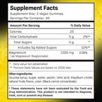 Magnesium Glycinate Gummies, 1000 mg - Magnesium Supplement to Support Relaxation, Heart Health - Chewable Calm Magnesio Gummies for Adults, Glicinato De Magnesio - Tropical Fruits Flavor