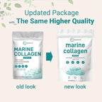 Micro Ingredients Marine Collagen Peptides Powder, 1 lb | Type I Marine Collagen + Natural Protein | Wild-Caught Fish Source | Unflavored | Pescatarian, Non-GMO