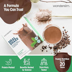 WonderSlim Meal Replacement Shake, CocoMint Cream, 15g Protein, 24 Vitamins & Minerals, Gluten Free (7ct)
