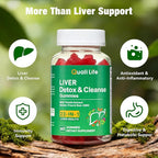 Liver Detox Gummies for Cleanse & Repair - 2000mg Milk Thistle, Turmeric, Dandelion Root & Artichoke for Liver Support, Digestion, Metabolism & Antioxidant - Mixed Fruit Flavor, 60 Gummies (2)