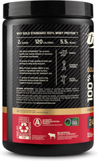 Optimum Nutrition Gold Standard 100% Whey Protein Powder, Strawberries and Cream, 1 Pound (Pack of 1)