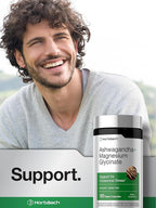 Horbäach Ashwagandha and Magnesium Glycinate | 120 Vegan Capsules | Support Supplement for Stress | Non-GMO, Gluten Free