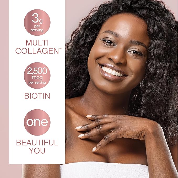 NeoCell Liquid Multi Collagen Peptides | 16 fl oz | with Biotin | Advanced Nourishing Formula | 10 Types of Bio-Peptides | Hair, Skin, & Nails | for Women and Men