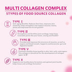 OMOGS Collagen Peptides Powder, with Prebiotics & Cranberry Extract -Hydrolyzed Collagen Peptides Support Hair, Skin, Nail, Bone & Digestive Health, Grass Fed, Non-GMO, for Women & Men