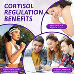 Cortisol Supplements for Women & Men - Control & Lower High Cortisol Level-Adrenal Health Balance Sleep Stress Support, Hormone Balanced for Women, Mood Focus,Cortisol Calm