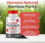 Takesumi Activated Charcoal Capsules 2500MG - Pure Activated Charcoal Supplement from Bamboo for Max Absorption, Detox & Gut Nutrition - 120 Vegetarian Capsules by Powered X Plants