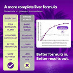 purple tree Happy Liver Daily | Liver Support Supplement with Milk Thistle, Dandelion, Artichoke, Turmeric & Liposomal Glutathione | Antioxidant & Daily Liver Wellness | 60 Vegan Capsules