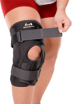 BraceAbility Obesity Hinged Knee Brace - X-Large Overweight to Plus Size Wrap Support for Womens and Mens Arthritis Treatment, Bariatric Joint Pain Relief, Kneecap Instability, Ligament Weakness (XL)